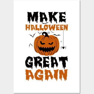 Make Halloween Great Again Posters and Art